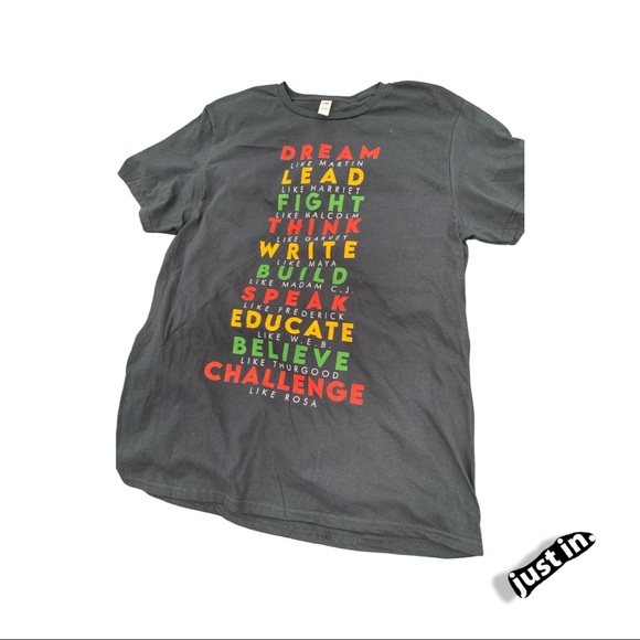 Black History Hero’s tee Sz L - Picture 1 of 3